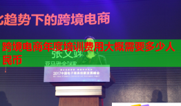 跨境電商年度培訓(xùn)費(fèi)用大概需要多少人民幣