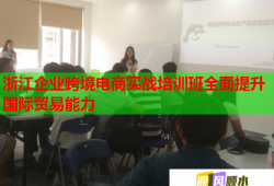 浙江企業(yè)跨境電商實(shí)戰(zhàn)培訓(xùn)班全面提升國(guó)際貿(mào)易能力