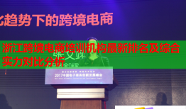 浙江跨境電商培訓(xùn)機(jī)構(gòu)最新排名及綜合實(shí)力對(duì)比分析