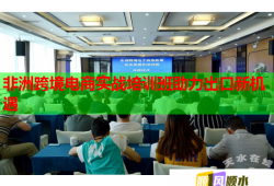 非洲跨境電商實(shí)戰(zhàn)培訓(xùn)班助力出口新機(jī)遇