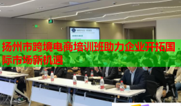 揚(yáng)州市跨境電商培訓(xùn)班助力企業(yè)開(kāi)拓國(guó)際市場(chǎng)新機(jī)遇