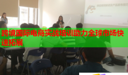 跨境國際電商實(shí)戰(zhàn)培訓(xùn)助力全球市場(chǎng)快速拓展