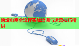 跨境電商全流程實戰(zhàn)培訓與運營技巧精講