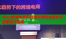 eBay跨境電商實戰(zhàn)培訓(xùn)課程全解析與運營技巧指導(dǎo)
