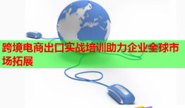 跨境電商出口實戰(zhàn)培訓(xùn)助力企業(yè)全球市場拓展