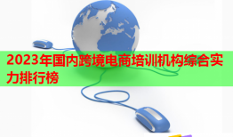 2023年國內(nèi)跨境電商培訓(xùn)機(jī)構(gòu)綜合實(shí)力排行榜