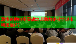 溫州跨境電商實(shí)戰(zhàn)培訓(xùn)助力企業(yè)全球市場拓展(1)